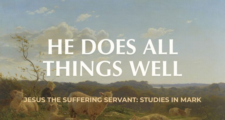 He Does All Things Well || Mark 7:31-37